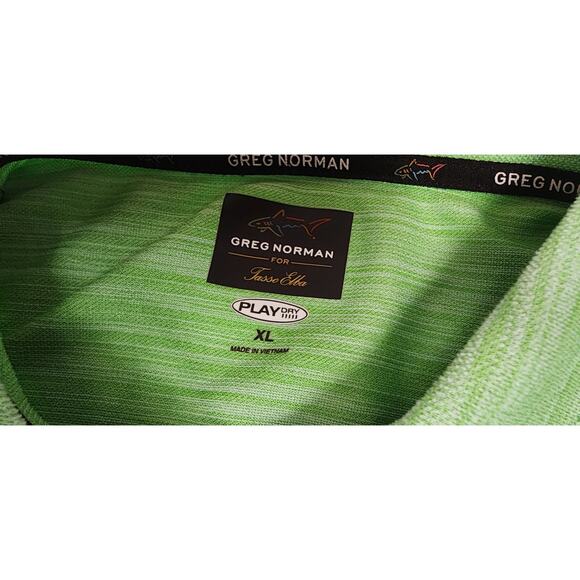 Greg Norman Men’s White Striped Golf Polo Shirt Size XL Lots Of 3 - Picture 14 of 16